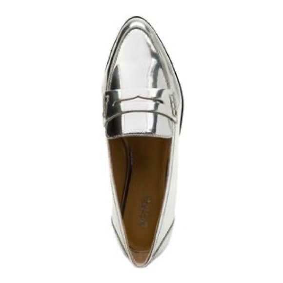 MICHAEL Michael Kors Shoes - MICHAEL Michael Kors “Conner” Silver Metallic Loafers 8M